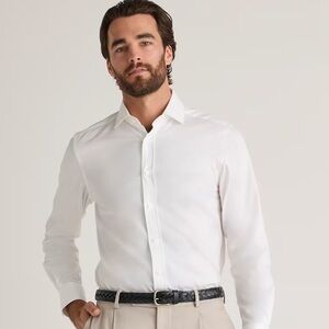 Quince Organic Cotton Stretch Twill Dress Shirt. Large